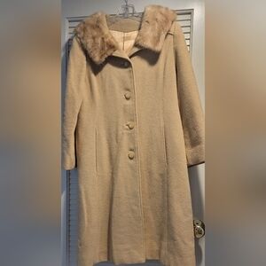 Vintage Wool with Fur Coat